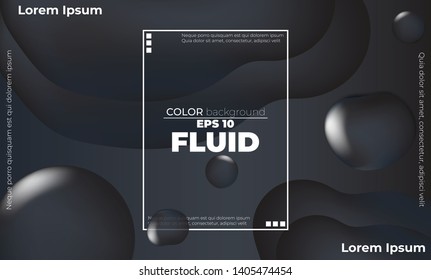 abstract background fluid drops of water on a dark canvas. Suitable For Wallpaper, Banner, Background, Card, Book Illustration, Web Landing Page 