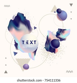 Abstract background with fluid elements Abstract background with fluid elements
