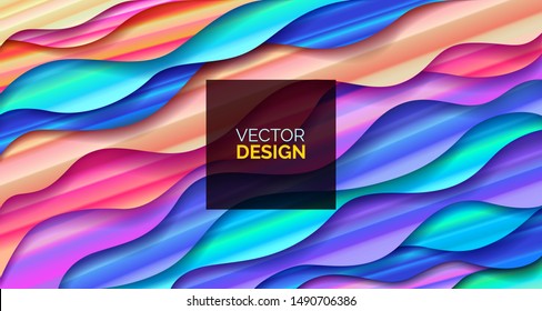 Abstract background Fluid Geometric design with liquids and shapes. Trendy vector for templates, cards, color covers. Wave Liquid shape on multycolor background, vector background