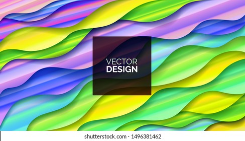 Abstract background Fluid Geometric design with liquids and shapes. Trendy vector for templates, cards, color covers. Wave Liquid shape on multycolor background, vector background