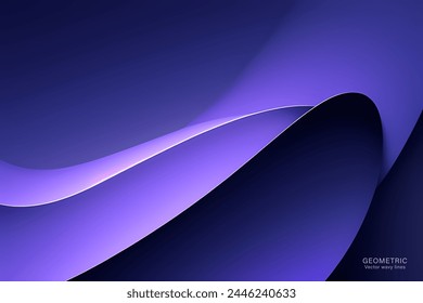 Abstract background with fluid gradient. 3d illustration of design purple colorful 3d design inspired waves.