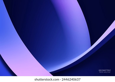 Abstract background with fluid gradient. 3d illustration of design purple colorful 3d design inspired waves.