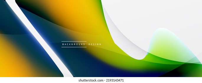 Abstract background. Fluid gradient color wave template for wallpaper, banner, background or landing