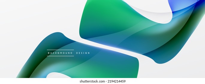 Abstract background. Fluid gradient color wave template for wallpaper, banner, background or landing