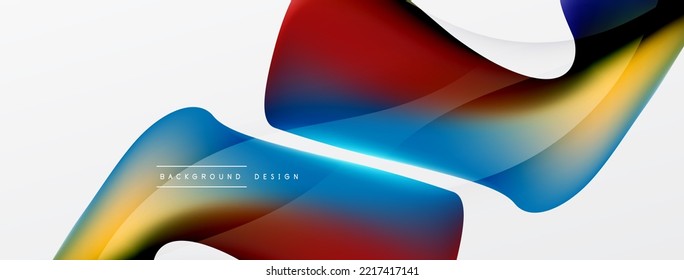 Antecedentes abstractos. Plantilla de ola de color de gradiente de fluido para papel de pared, banner, fondo o aterrizaje