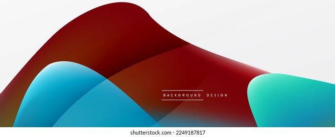 Antecedentes abstractos. Plantilla de ola de color de gradiente de fluido para papel de pared, banner, fondo o aterrizaje