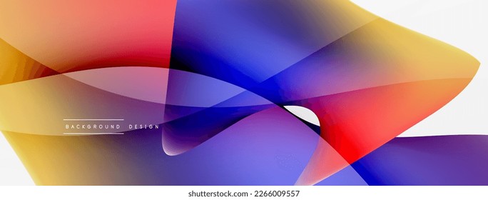 Abstract background. Fluid gradient color wave template for wallpaper, banner, background or landing