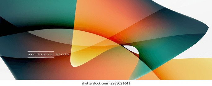 Abstract background. Fluid gradient color wave template for wallpaper, banner, background or landing