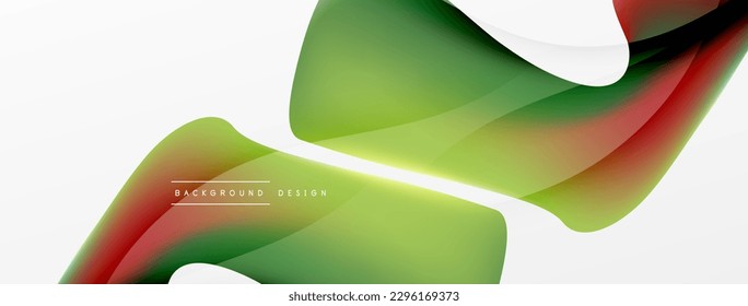 Abstract background. Fluid gradient color wave template for wallpaper, banner, background or landing