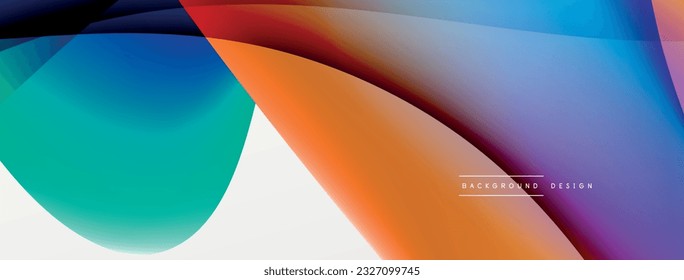 Antecedentes abstractos. Plantilla de ola de color de gradiente de fluido para papel de pared, banner, fondo o aterrizaje