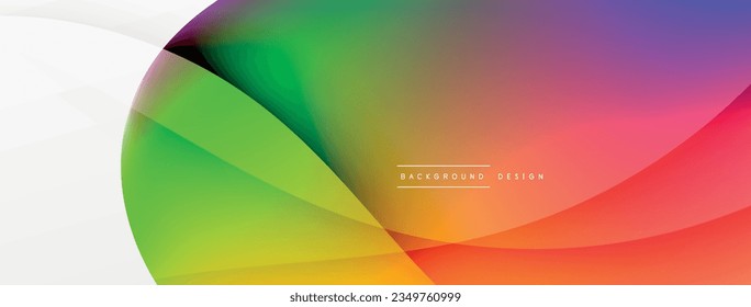 Antecedentes abstractos. Plantilla de ola de color de gradiente de fluido para papel de pared, banner, fondo o aterrizaje
