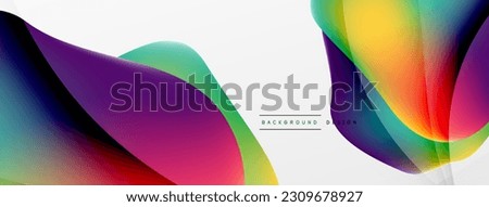 Abstract background. Fluid gradient color wave template for wallpaper, banner, background or landing