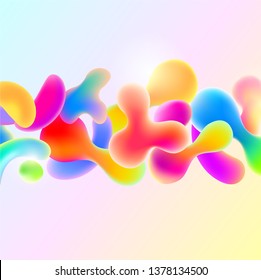 Abstract background with Fluid gradient shapes composition.