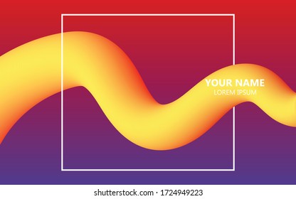 Abstract background, Fluid gradient shapes design, Trendy gradient.