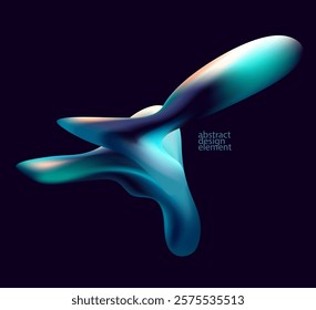 Abstract background of fluid iridescent bubbles. Elegant dark wallpaper.