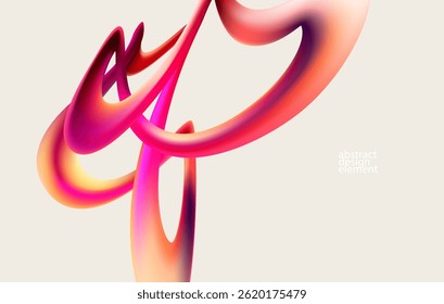 Fondo Abstractas de líneas fluidas iridiscentes. Elegante Fondo de pantalla colorido.