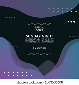 Abstract background with fluid and liquid shapes for your banner, post, poster, promotion flyer and calendar