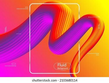 abstract background Fluid liquid style gradient wallpaper vector illustration