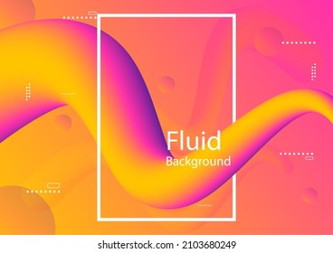 abstract background Fluid liquid style gradient wallpaper vector illustration