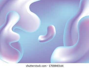 Fluido de fondo abstracto, forma flotante mega del espacio