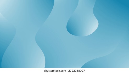 Abstract background with Fluid Mesh in Cerulean blue colors Gradient for Copy Space