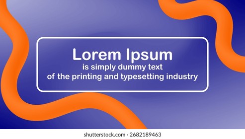 Fundo abstrato com malha fluida e modelo de apresentação de texto editável