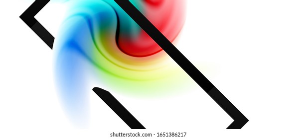 Abstract background, fluid mixing gradient liquid style colors composition. Vector Illustration For Wallpaper, Banner, Background, Card, Book Illustration, landing page