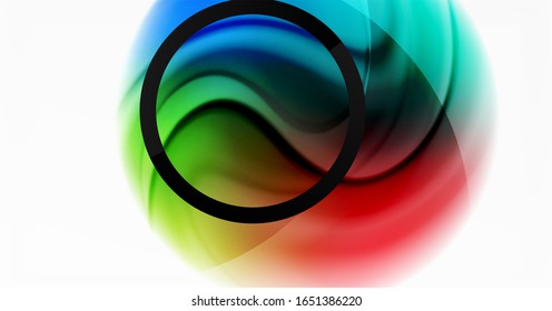 Abstract background, fluid mixing gradient liquid style colors composition. Vector Illustration For Wallpaper, Banner, Background, Card, Book Illustration, landing page
