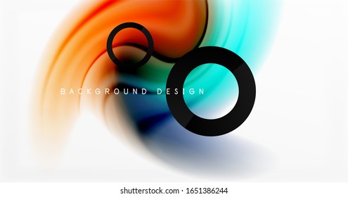 Abstract background, fluid mixing gradient liquid style colors composition. Vector Illustration For Wallpaper, Banner, Background, Card, Book Illustration, landing page