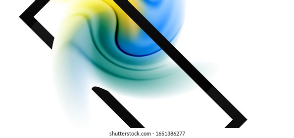 Abstract background, fluid mixing gradient liquid style colors composition. Vector Illustration For Wallpaper, Banner, Background, Card, Book Illustration, landing page
