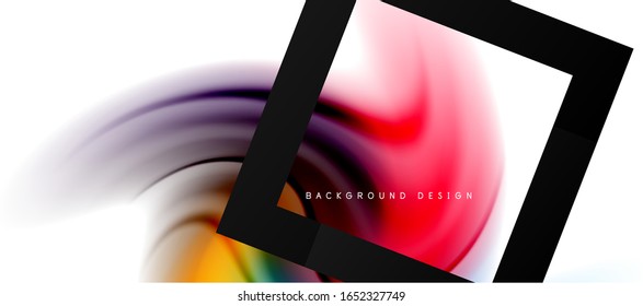 Abstract background, fluid mixing gradient liquid style colors composition. Vector Illustration For Wallpaper, Banner, Background, Card, Book Illustration, landing page