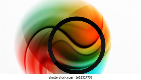 Abstract background, fluid mixing gradient liquid style colors composition. Vector Illustration For Wallpaper, Banner, Background, Card, Book Illustration, landing page