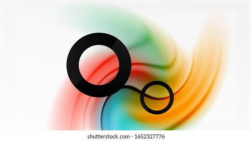 Abstract background, fluid mixing gradient liquid style colors composition. Vector Illustration For Wallpaper, Banner, Background, Card, Book Illustration, landing page
