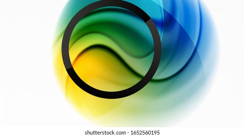 Abstract background, fluid mixing gradient liquid style colors composition. Vector Illustration For Wallpaper, Banner, Background, Card, Book Illustration, landing page