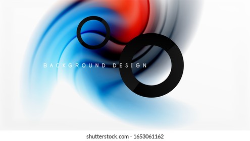 Abstract background, fluid mixing gradient liquid style colors composition. Vector Illustration For Wallpaper, Banner, Background, Card, Book Illustration, landing page
