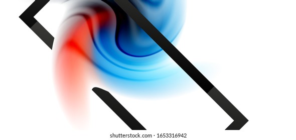 Abstract background, fluid mixing gradient liquid style colors composition. Vector Illustration For Wallpaper, Banner, Background, Card, Book Illustration, landing page