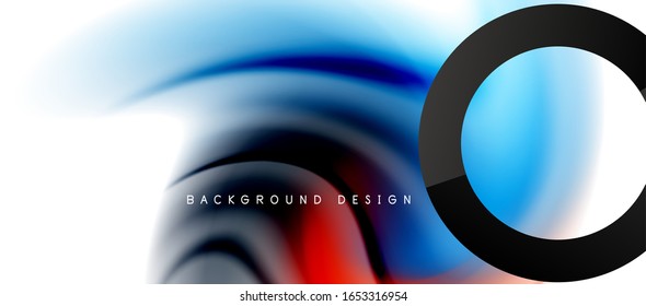 Abstract background, fluid mixing gradient liquid style colors composition. Vector Illustration For Wallpaper, Banner, Background, Card, Book Illustration, landing page