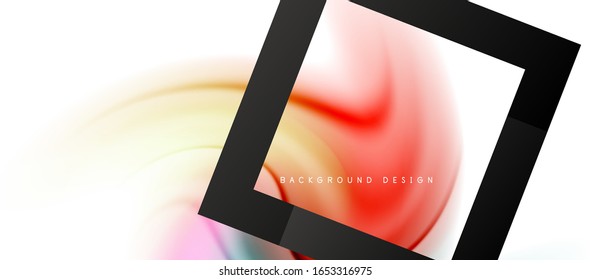Abstract background, fluid mixing gradient liquid style colors composition. Vector Illustration For Wallpaper, Banner, Background, Card, Book Illustration, landing page