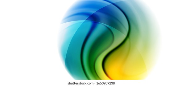 Abstract background, fluid mixing gradient liquid style colors composition. Vector Illustration For Wallpaper, Banner, Background, Card, Book Illustration, landing page
