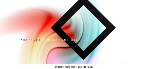 Abstract background, fluid mixing gradient liquid style colors composition. Vector Illustration For Wallpaper, Banner, Background, Card, Book Illustration, landing page