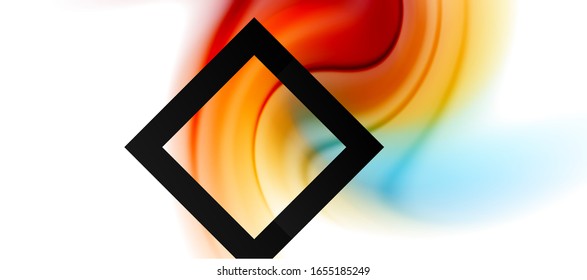 Abstract background, fluid mixing gradient liquid style colors composition. Vector Illustration For Wallpaper, Banner, Background, Card, Book Illustration, landing page