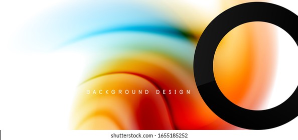 Abstract background, fluid mixing gradient liquid style colors composition. Vector Illustration For Wallpaper, Banner, Background, Card, Book Illustration, landing page