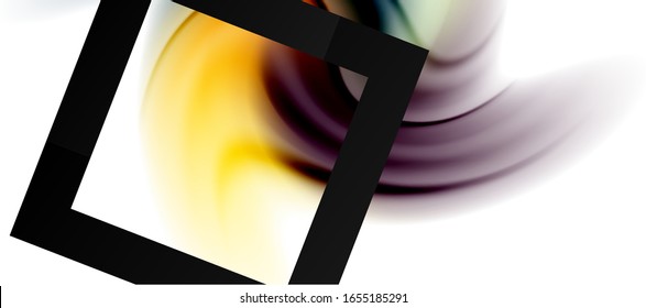 Abstract background, fluid mixing gradient liquid style colors composition. Vector Illustration For Wallpaper, Banner, Background, Card, Book Illustration, landing page