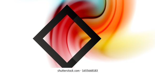 Abstract background, fluid mixing gradient liquid style colors composition. Vector Illustration For Wallpaper, Banner, Background, Card, Book Illustration, landing page