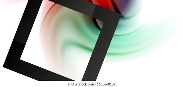 Abstract background, fluid mixing gradient liquid style colors composition. Vector Illustration For Wallpaper, Banner, Background, Card, Book Illustration, landing page