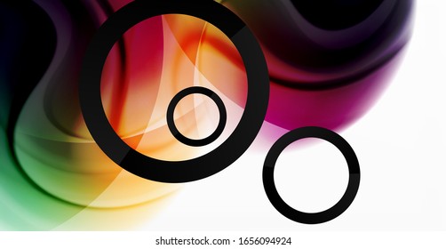 Abstract background, fluid mixing gradient liquid style colors composition. Vector Illustration For Wallpaper, Banner, Background, Card, Book Illustration, landing page