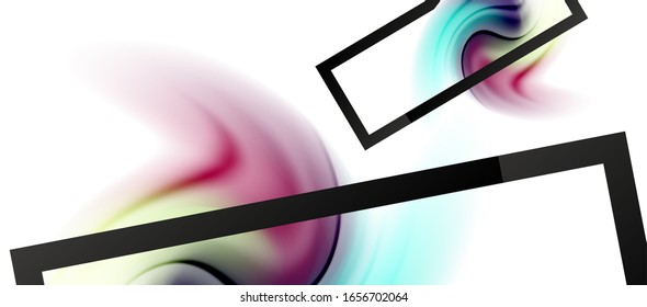 Abstract background, fluid mixing gradient liquid style colors composition. Vector Illustration For Wallpaper, Banner, Background, Card, Book Illustration, landing page