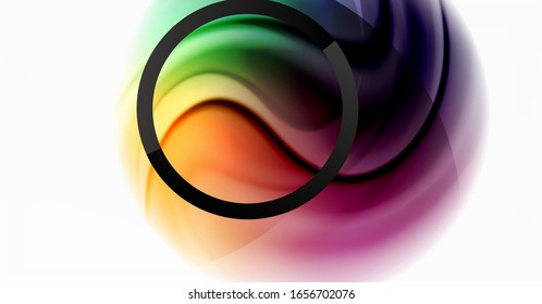 Abstract background, fluid mixing gradient liquid style colors composition. Vector Illustration For Wallpaper, Banner, Background, Card, Book Illustration, landing page