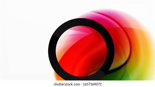 Abstract background, fluid mixing gradient liquid style colors composition. Vector Illustration For Wallpaper, Banner, Background, Card, Book Illustration, landing page