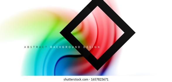 Abstract background, fluid mixing gradient liquid style colors composition. Vector Illustration For Wallpaper, Banner, Background, Card, Book Illustration, landing page